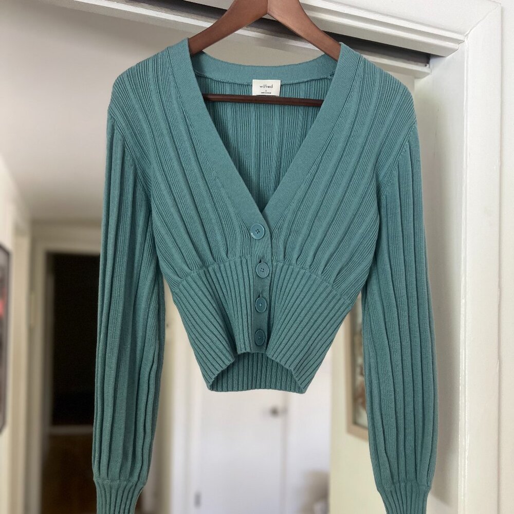 Aritzia Wilfred plunge cardigan